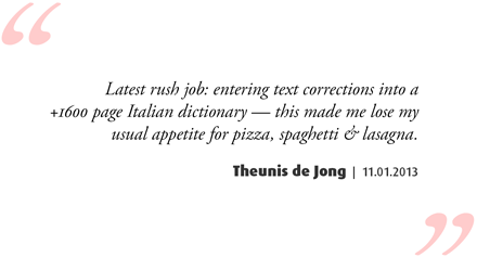 Theunis de Jong (aka Jongware), email 11.01.2013