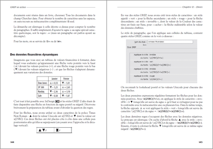 Exemple de mise en forme de données financières avec les styles GREP