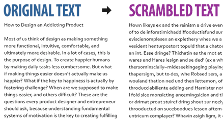 Effect of the Markov chain scrambler.
