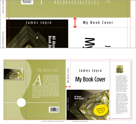The graphic frame needs to be manually re-adjusted to the spine.