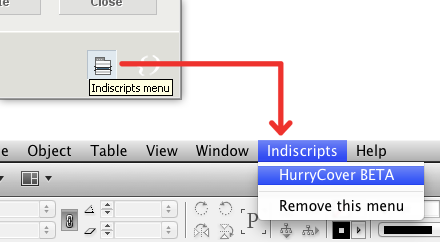 Indiscripts Menu.
