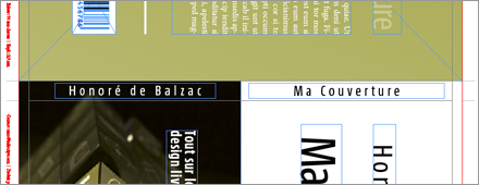 Aménagement du dos de couverture en mode rotation de planche.