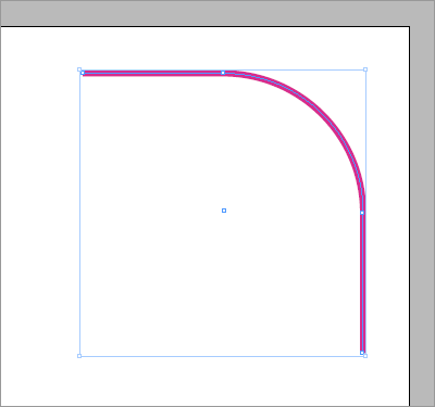 Drawing a rounded corner from an Oval.