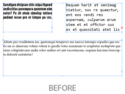Fit Text to Frame by Ajusting Font Size.