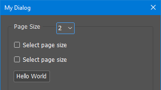 The DropDownList seems attached to the title.