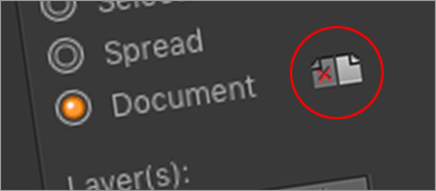 When processing a facing-pages document, you can skip left-sided or right-sided pages.