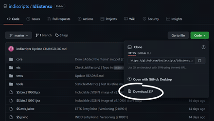 Downloading IdExtenso from GitHub.