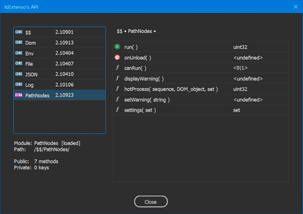 Your custom module is auto-documented in IdExtenso :-)