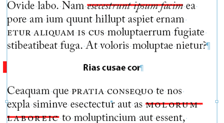 Show Local Formatting in InDesign
