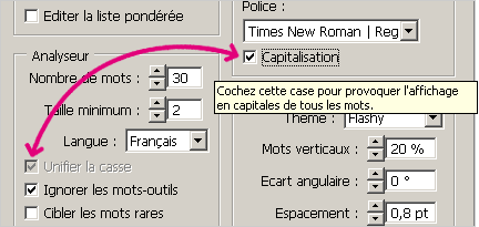 Unifier la casse vs Capitalisation.